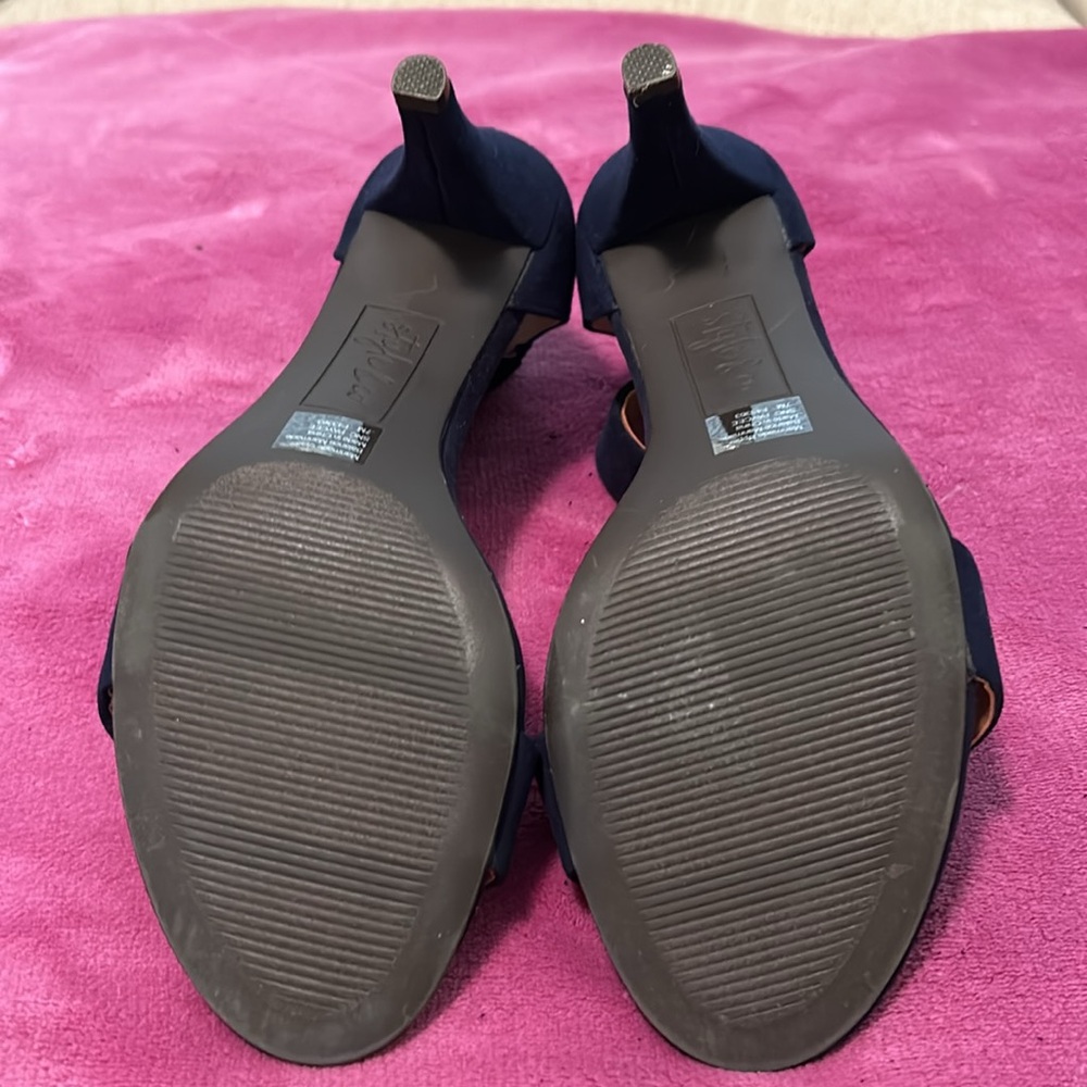 Style and Co blue heels size 7 - Picture 6 of 8